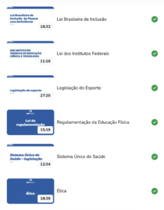 Aulas sobre as leis nacionais cobradas nos concursos de licenciatura e bacharelado em Educação Física.
